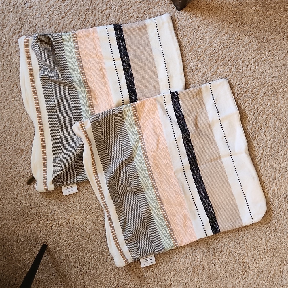 Magnolia home 2 pillow cases (no pillows)